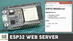 esp32 web server tutorial with a bme280
