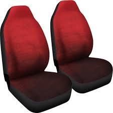 Red Ombre Car Seat Covers Set