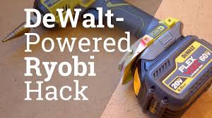 3d Printed Dewalt Battery Adapter For Ryobi Tools