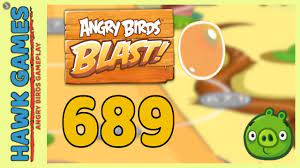 Angry Birds Blast Level 689 - 3 Stars Walkthrough, No Boosters - YouTube