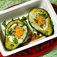 paleo baked eggs in avocado recipe