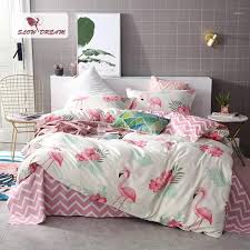 Pink Flamingos Bedding Set 3d Double