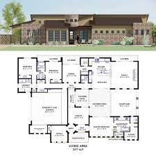Contemporary Side Courtyard House Plan