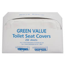 Gen Half Fold Toilet Seat Covers White 5000 Covers Tehgvtsc5000