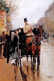 Driver Horse Carriage Painting