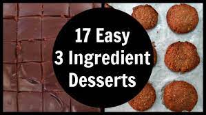 Quick And Easy 3 Ingredient Desserts gambar png