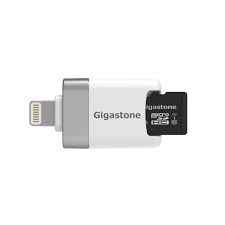 Sd card reader for iphone ipad,dslr camera trail game camera dash cams sd/micro sd card reader,memory card camera reader adapter,plug and play,no app required. Gigastone Introduces Iphone Flash Drive Micro Sd Card Reader Mactech Com