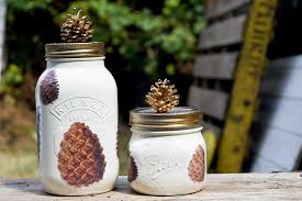 Pine Cones For A Unique Fall Mason Jar