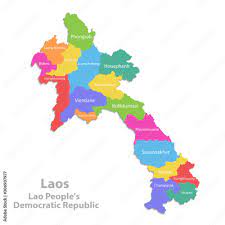 laos map administrative division