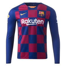 Get the fc barcelona jersey right now! Nike Men S 19 20 Fc Barcelona Antoine Griezmann Long Sleeve Home Jerse Soccer Wearhouse