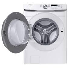 How to unlock samsung washing machine. Samsung 4 5 Cu Ft Front Load Washer With Shallow Depth In White Nebraska Furniture Mart