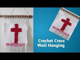 How To Crochet Wall Hanging Cross Wall