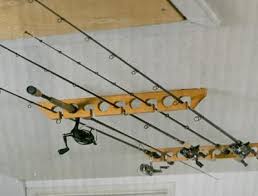 wooden ceiling horizontal rod rack