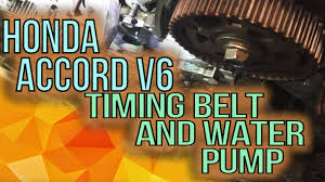 honda accord v6 timing belt removal