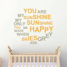You Are My Sunshine Wall Quote Trendy