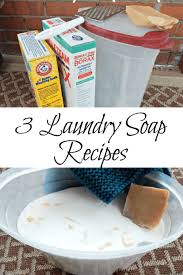 3 easy to make laundry soap recipes