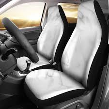 White Marble Universal Fit Car Seat
