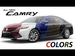 2018 toyota camry colors you