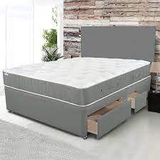 Rapyal Sleep Grey Divan Bed Set With