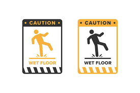 wet floor icon vector design signboard