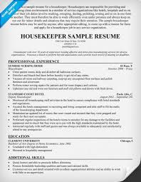 11 Best Housekeeping Resume Summary Examples