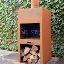Custom Design Corten Steel Fireplace