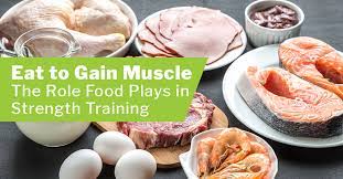 eat to gain muscle the role food plays