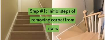how to remove carpet from stairs home