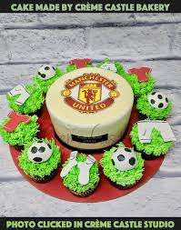 This was done for a sweet repeat orderer m. Birthday Cake For Boyfriend Manchester United Theme Cake Creme Castle