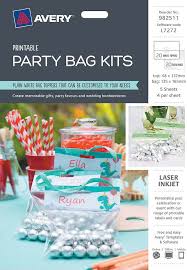 avery party bag kits 982511 avery