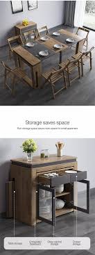 For more relaxed and classic styles. Small Family Type Retractable Folding Table And Chair Household Modern Simple Multi Functional Storage Rectangular Dining Table Buy Rectangular Dining Table Multi Functional Storage Table Folding Table And Chair Product On Alibaba Com