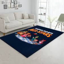 super mario all stars area rug carpet