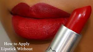 apply lipstick without a lipliner