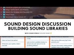 how to create a sound effects library
