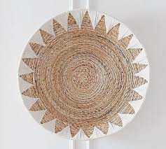 Sunny Handwoven Basket Wall Art