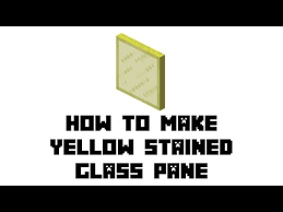 how do you craft yellow stained glass