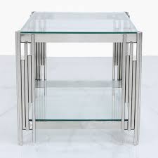 Cochran Steel Glass End Table Home