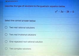 The Quadratic Equation Below