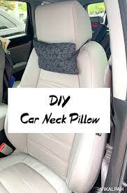 Diy Car Neck Pillow Neck Pillow Diy