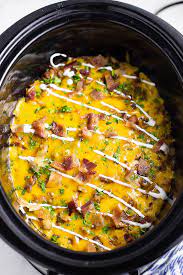 Repeat layers ending with cheese, whisk eggs, milk, dry mustard and salt & pepper in a medium bowl. Crockpot Breakfast Casserole The Gracious Wife