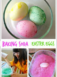 baking soda easter eggs mess for less