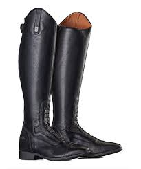 Devon Aire Black Full Signature Italian Leather Field Boot