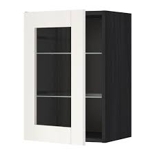 Metod Wall Cabinet With Shelves Glass