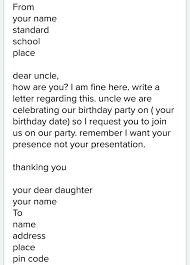 letter to uncle inviting him for