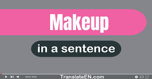 use makeup in a sentence