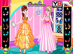 elsa with anna dress up game play