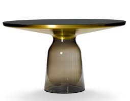 The larock crystal coffee table is all over the crystal diamond inside, crystal diamond and silver mirror reflect shine. Bell High Table Coffee Table Classicon Crystal Glass Black Crystal Glass Black Classicon Bell High Schwarz