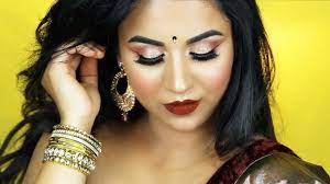 makeup for black saree party makeup