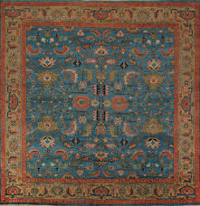 blue square oushak indian area rug 10x10