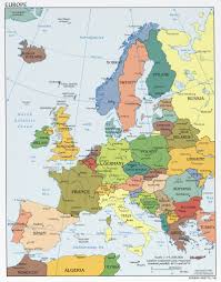 europe map with country names